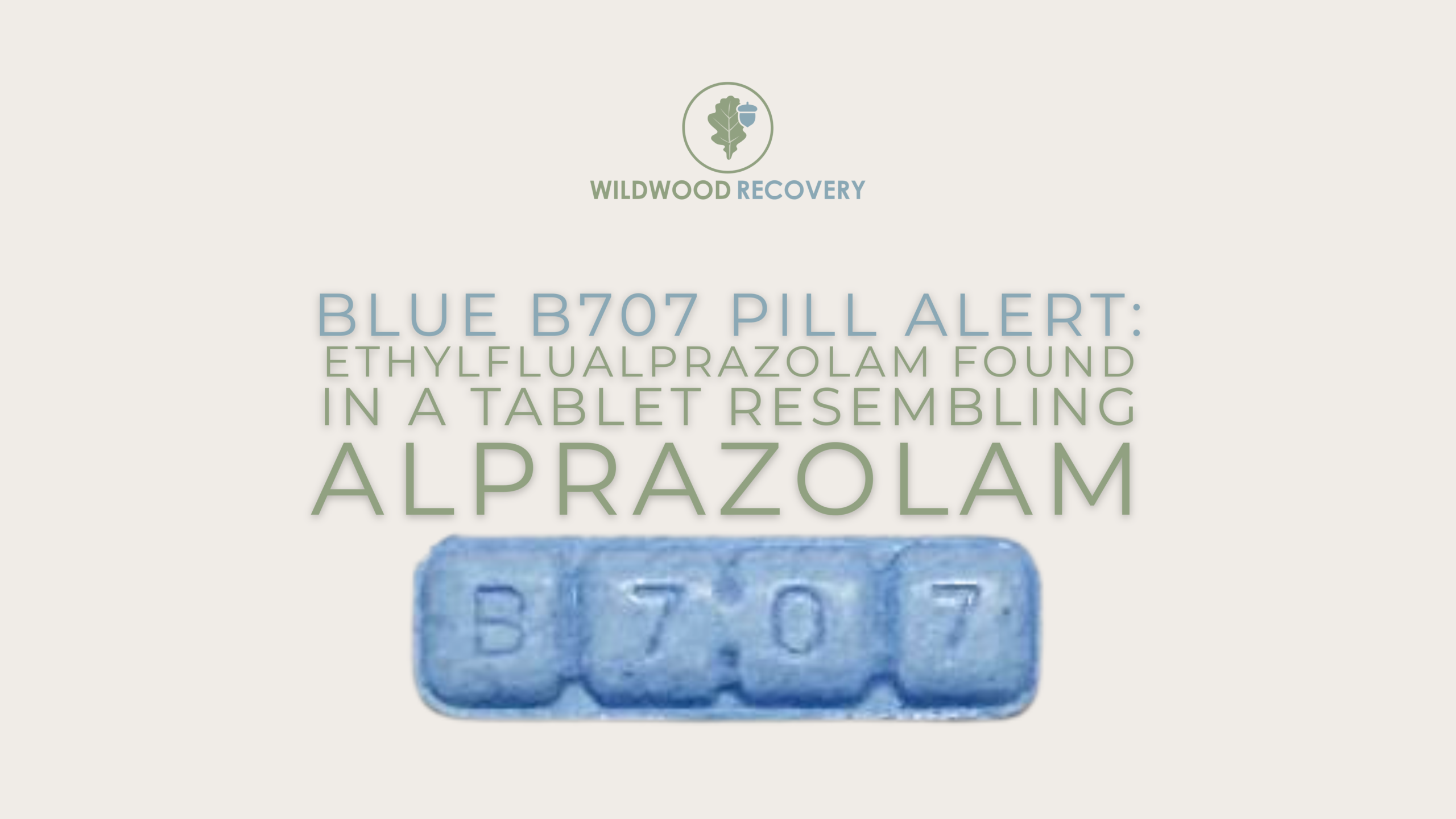 blog about the blue b707 pill and counterfeits that contain Ethylflualprazolam